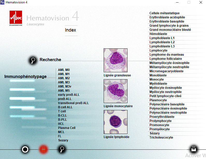 Hématovision : logiciel d'aide à l'identification des cellules sanguines